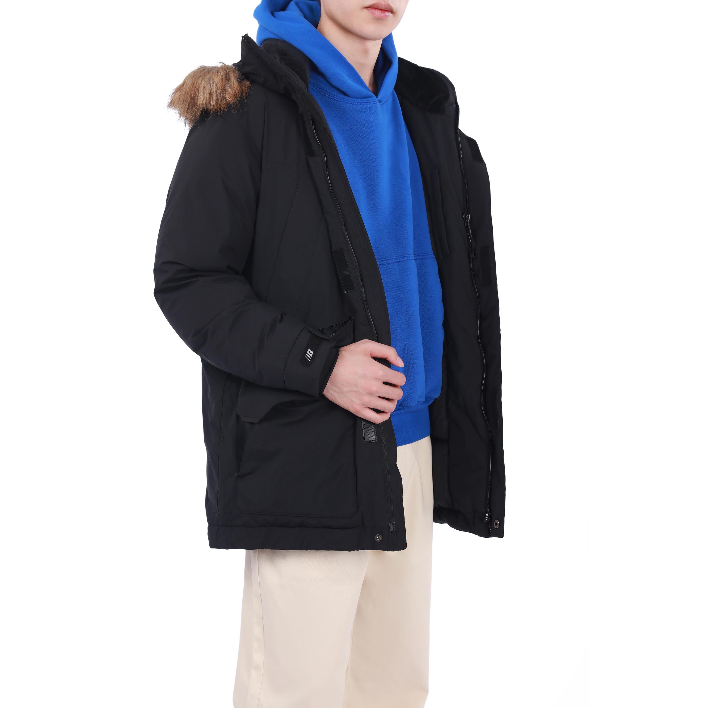 New Balance Warm Hooded Down Jacket 'Black' 5PB42201-BK sold by KicksCrew product image thumbnail 4