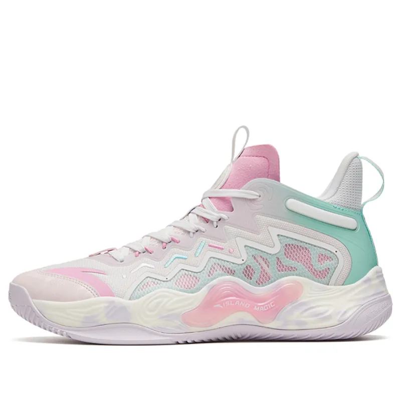 ANTA Magic Cement Bubble Outfield Basketball Shoes 'White Pink' 912321610S-3 sold by KicksCrew