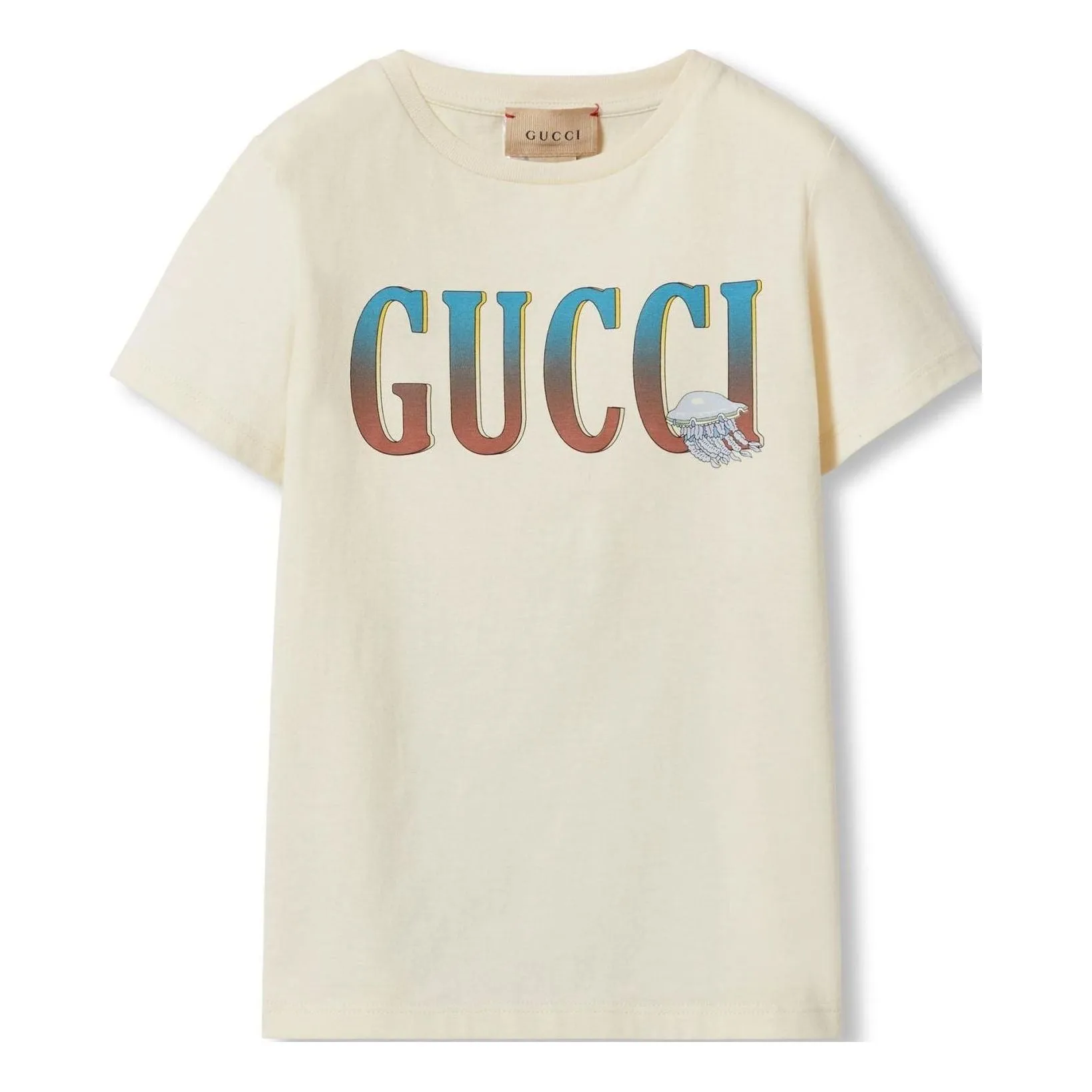 (GS) Gucci Printed Cotton T-shirt 'White' 547559-XJGJA-9079 sold by KicksCrew