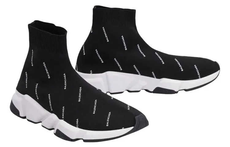 Balenciaga Speed 1.0 Sneakers 'Black Logo Print' 506336W06501006 sold by KicksCrew product image thumbnail 2