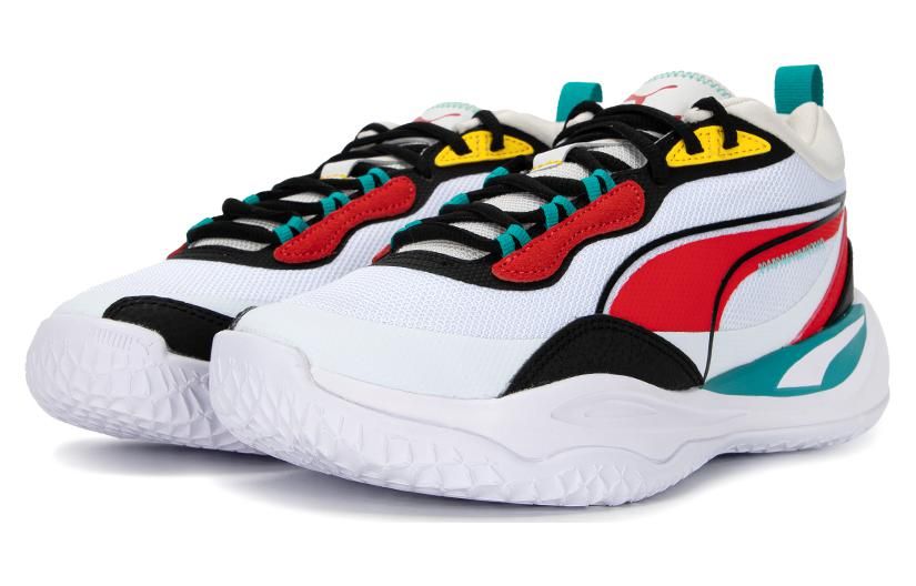 PUMA Playmaker 'White Red Black' 385841-05 sold by KicksCrew product image thumbnail 3