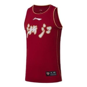 Li-Ning x CBA Zhejiang Basketball Jersey 'Red White' AAYR513-1 sold by KicksCrew