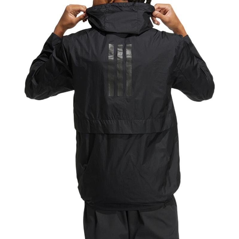 Adidas Windbreaker Hooded Jackets 'Black' HE7366 sold by KicksCrew product image thumbnail 2
