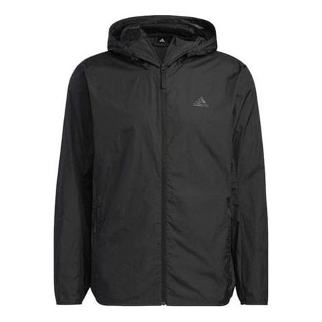 Adidas Windbreaker Hooded Jackets 'Black' HE7366 sold by KicksCrew