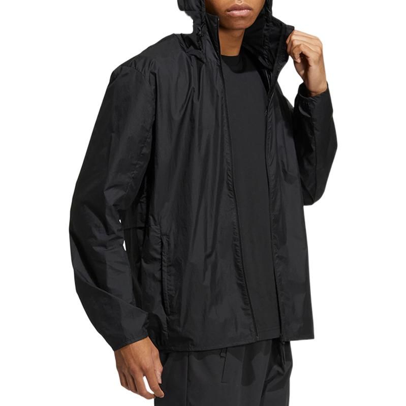 Adidas Windbreaker Hooded Jackets 'Black' HE7366 sold by KicksCrew product image thumbnail 3