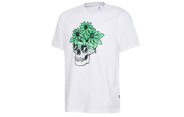 Converse Skull Flowers Sunglasses T-Shirt 'White' 10017860-A01 sold by KicksCrew product image thumbnail 3