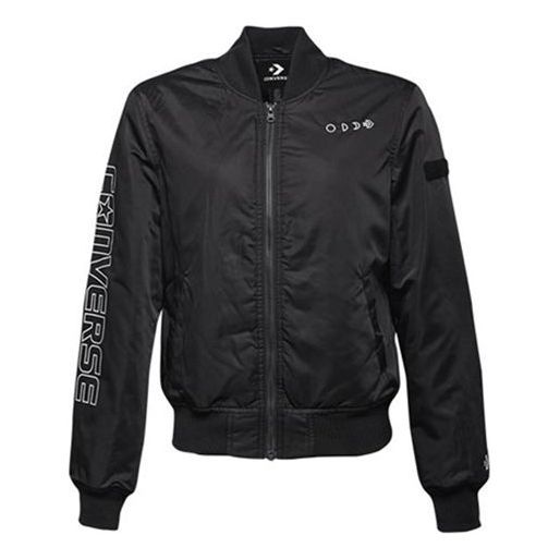 (WMNS) Converse Casual Sports Short Stand Collar Jacket 'Black' 10007511-A02 sold by KicksCrew