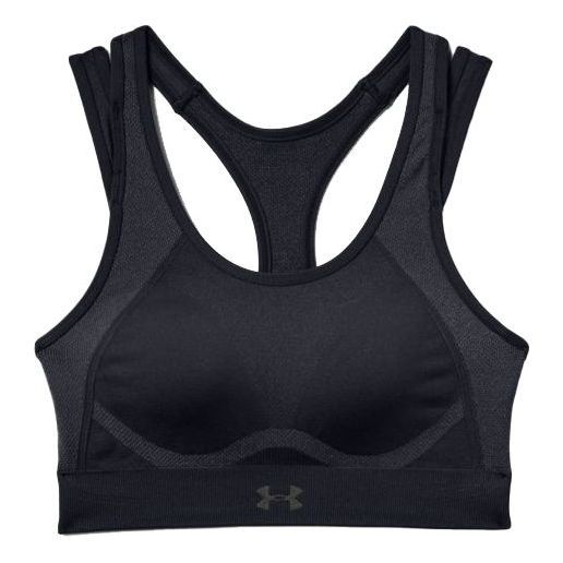 (WMNS) Under Armour Vanish Seamless Mid Bra 'Black' 1344326-001 sold by KicksCrew