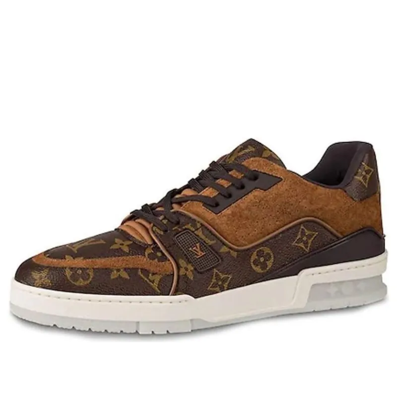 LOUIS VUITTON Trainer Sneakers 'Brown Monogram' 1A5UR sold by KicksCrew