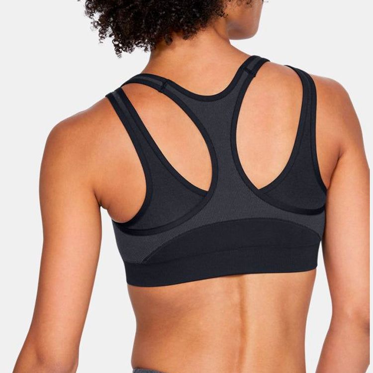 (WMNS) Under Armour Vanish Seamless Mid Bra 'Black' 1344326-001 sold by KicksCrew product image thumbnail 4