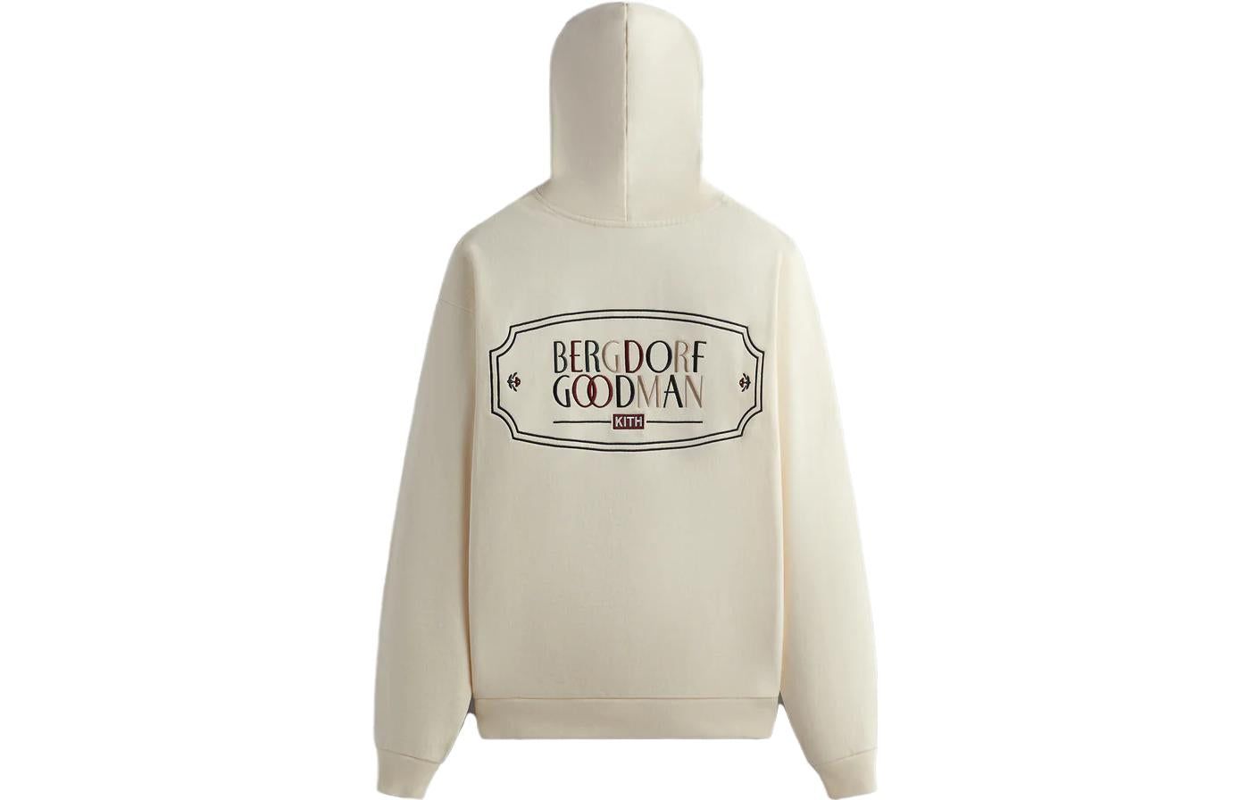 KITH For Bergdorf Goodman Nelson Crest Hoodie 'Sandrift' KHM031606-104 sold by KicksCrew product image thumbnail 2