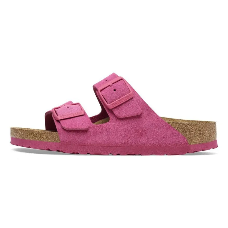 (WMNS) Birkenstock Arizona Suede Leather Sandals 'Fuchsia Tulip' 1027124 sold by KicksCrew