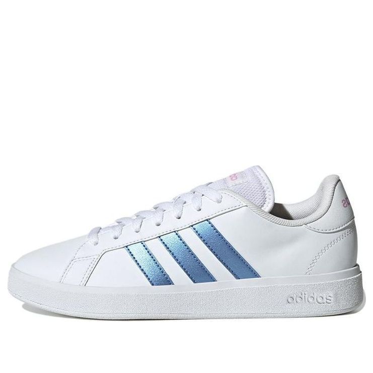 (WMNS) Adidas Grand Court 2.0 Shoes 'White Metallic Blue' HP2591 sold by KicksCrew