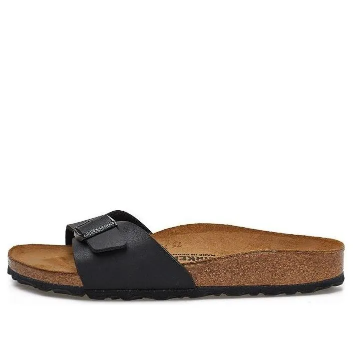 Birkenstock Madrid Birko-Flor Narrow Fit Sandals 'Black' 40793 sold by KicksCrew