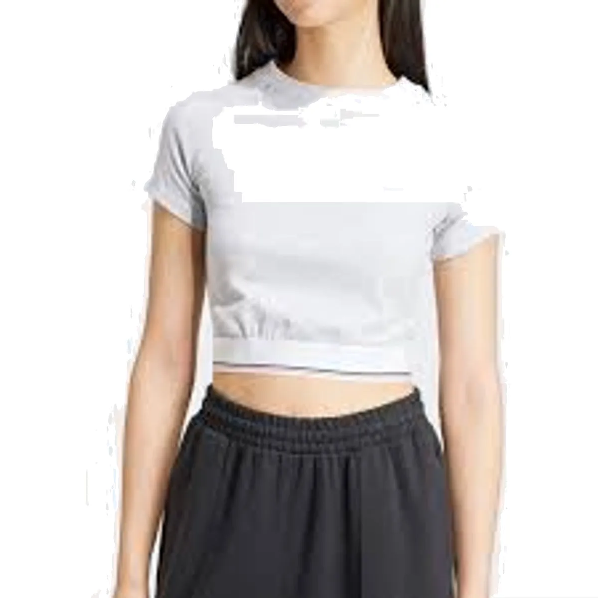 (WMNS) adidas CS Rib T-Shirt 'White' IS2318 sold by KicksCrew product image thumbnail 2