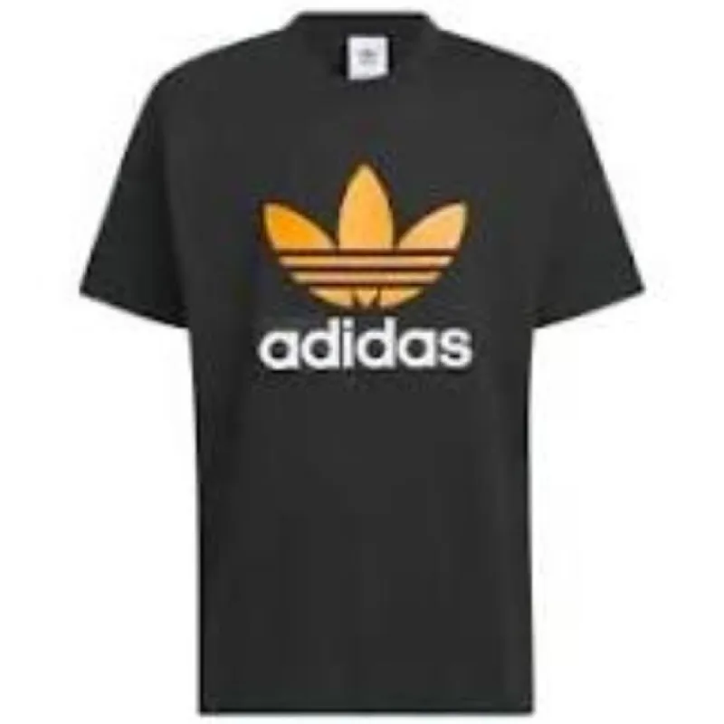 adidas Sportswear T-Shirt 'Black Orange White' JF0660 sold by KicksCrew