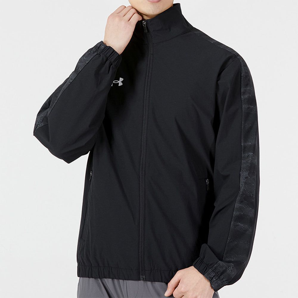 Under Armour Sportstyle Woven Full Zip Jacket 'Black' 22500401-001 sold by KicksCrew product image thumbnail 3