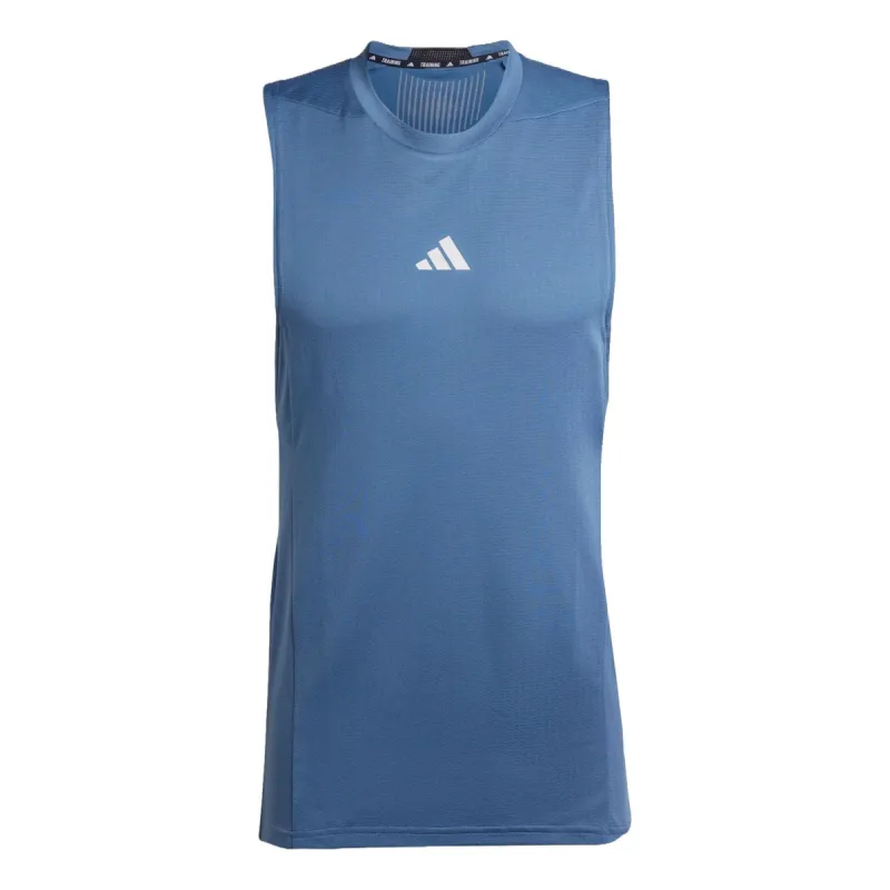 adidas Designed for Training Workout HEAT.RDY Tank Asia Sizing 'Blue' IS3713 sold by KicksCrew