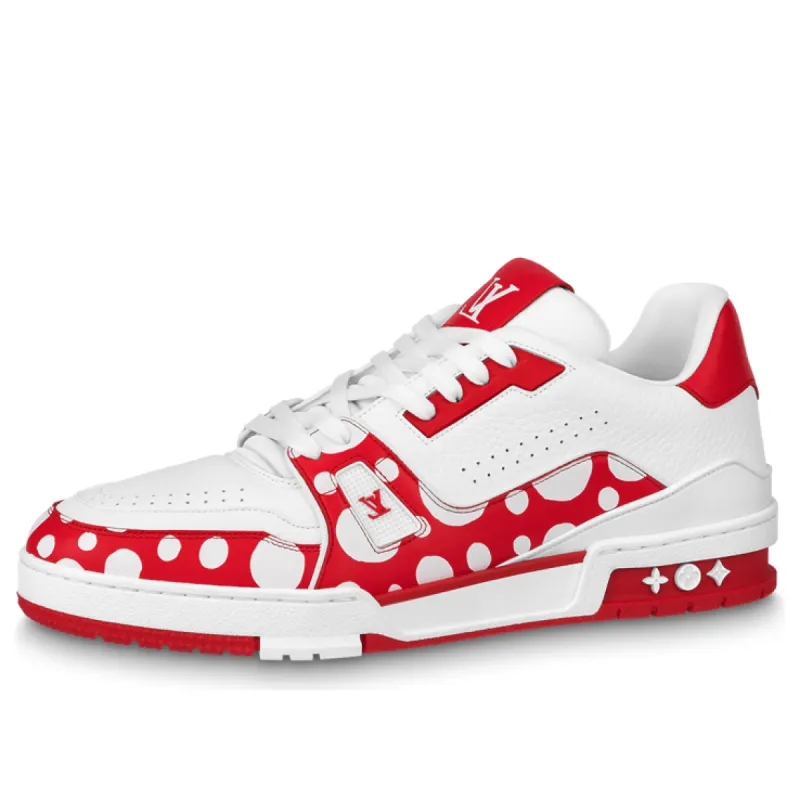 LOUIS VUITTON x YAYOI KUSAMA Sneaker 'White Red' 1AB8J1 sold by KicksCrew