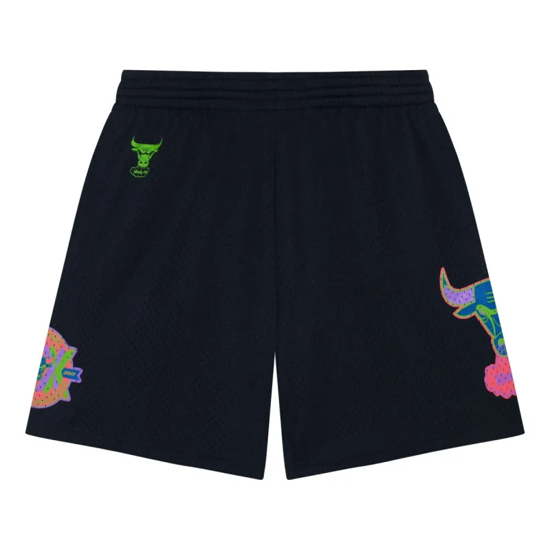 Mitchell & Ness x NBA Color Bomb Shorts 'Chicago Bulls' BMMSDP22082-CBUBLCK sold by KicksCrew