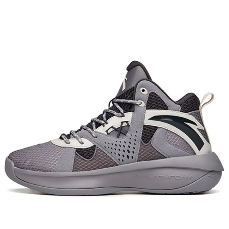 ANTA Shock The Game 2 High Top Shoes 'Grey' 112211620S-2 sold by KicksCrew