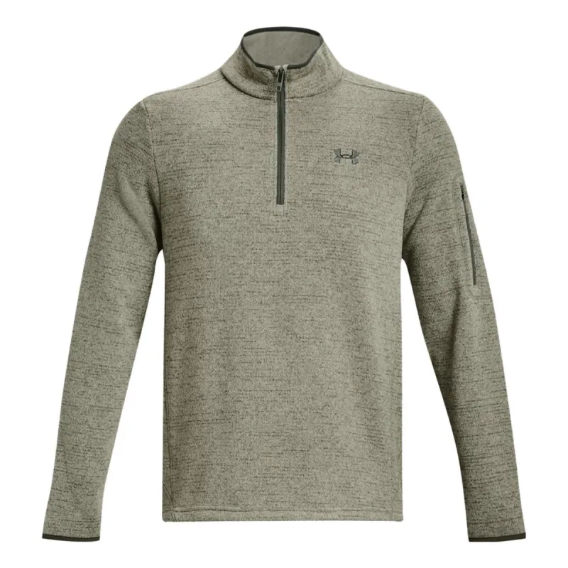 Under Armour Specialist 1/4 Zip Fleece Pullover 'Beige Green' 1380271-504 sold by KicksCrew