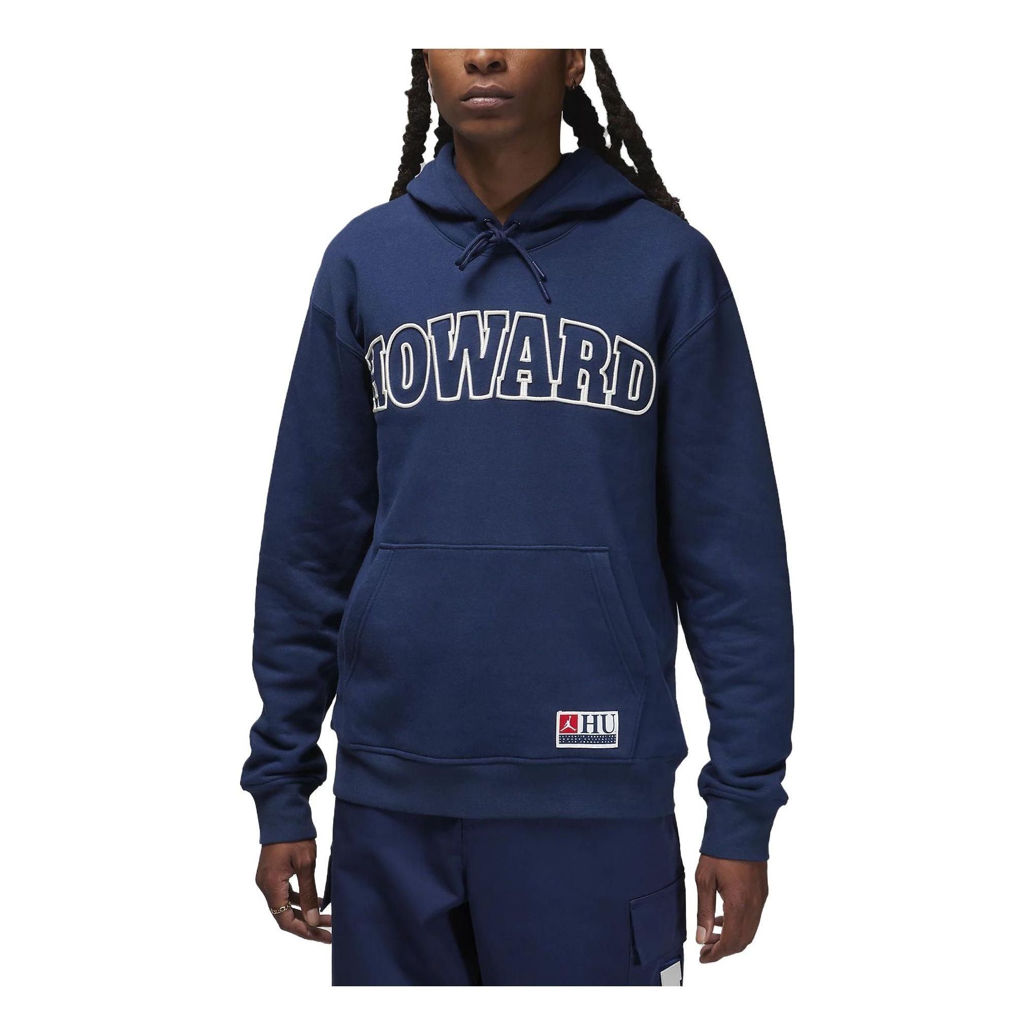 Air Jordan x Howard University Pullover Hoodie 'Navy' FJ9323-419 sold by KicksCrew