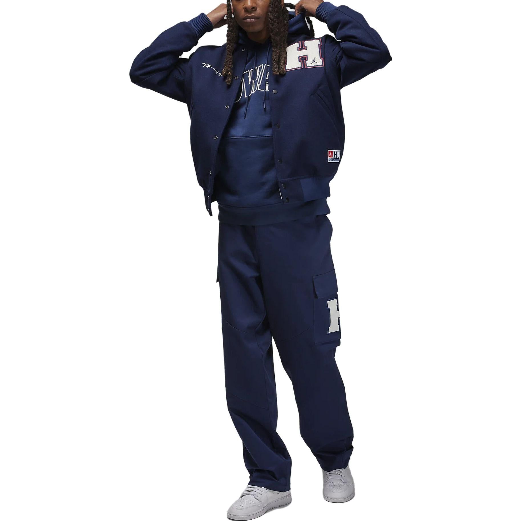 Air Jordan x Howard University Pullover Hoodie 'Navy' FJ9323-419 sold by KicksCrew product image thumbnail 4
