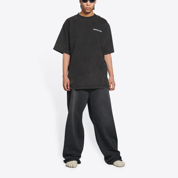 Balenciaga Turn Slit T-Shirt 'Washed Black' 675016TLVB39034 sold by KicksCrew product image thumbnail 2