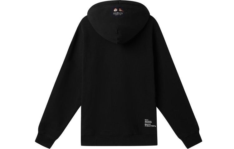 New Balance x Zero Per Zero Printing Casual Sports Round Neck Hoodie 'Black' NCA47013-BK sold by KicksCrew product image thumbnail 2