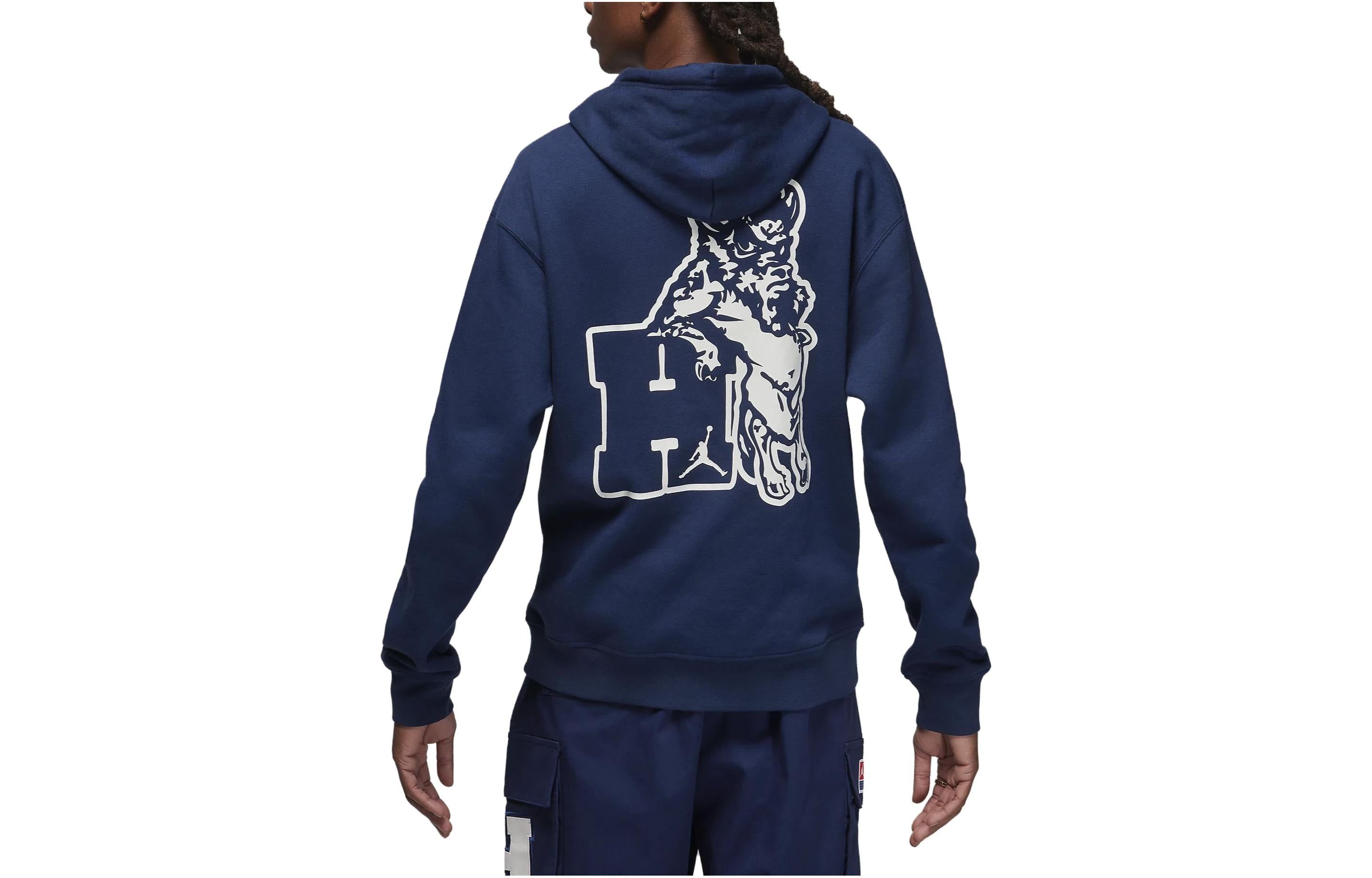 Air Jordan x Howard University Pullover Hoodie 'Navy' FJ9323-419 sold by KicksCrew product image thumbnail 3