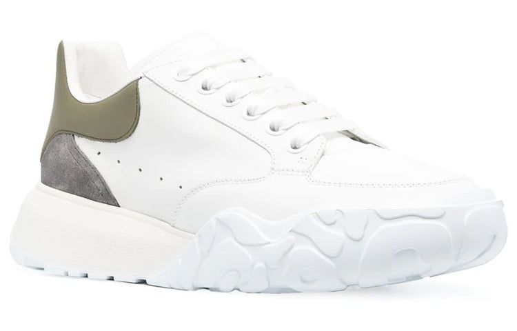 Alexander McQueen Court Trainer 'Beige White Olive Green' 705117WID6H8863 sold by KicksCrew product image thumbnail 2