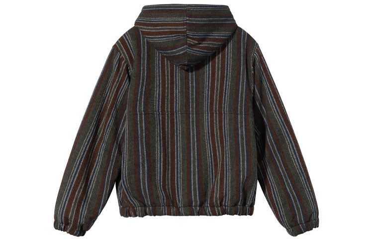 Stussy Wool Stripe Work Jacket 'Brown' 1156061 sold by KicksCrew product image thumbnail 2