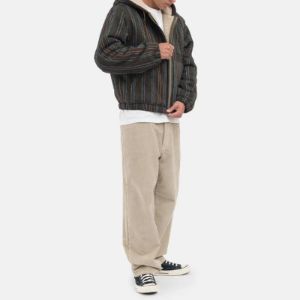 Stussy Wool Stripe Work Jacket 'Brown' 1156061 sold by KicksCrew