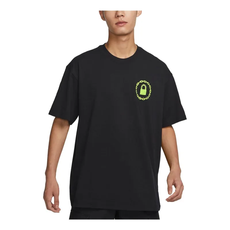 Nike SB On Lock Skateboarding T-Shirt 'Black' FJ1140-010 sold by KicksCrew