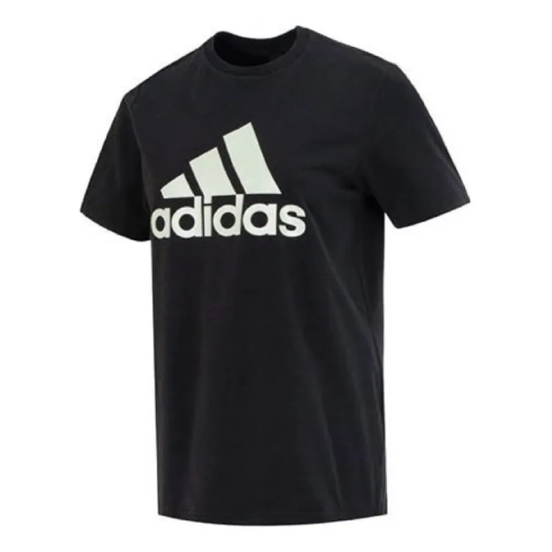 (WMNS) adidas Must Haves Badge of Sport T-Shirt Asia Sizing 'Black White' HY2876 sold by KicksCrew