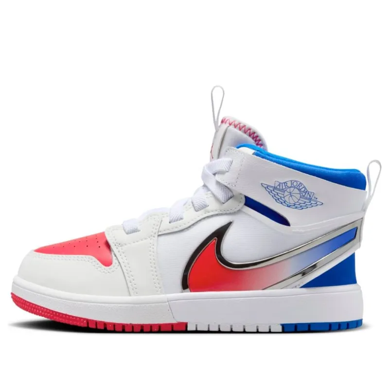 (PS) Air Jordan 1 Mid RM Easyon 'White Siren Red Blue' FQ1282-100 sold by KicksCrew