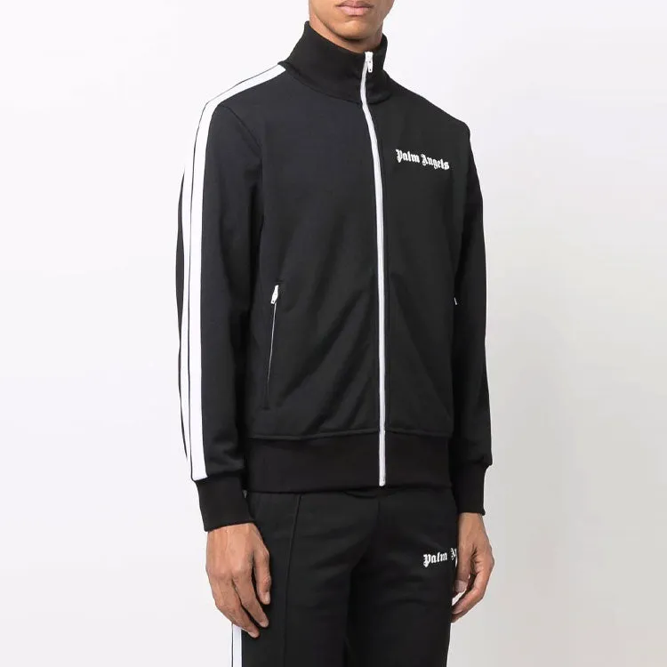 Palm Angels SS22 Classic Track Jacket 'Black White' PMBD001C99FAB0011001 sold by KicksCrew product image thumbnail 3