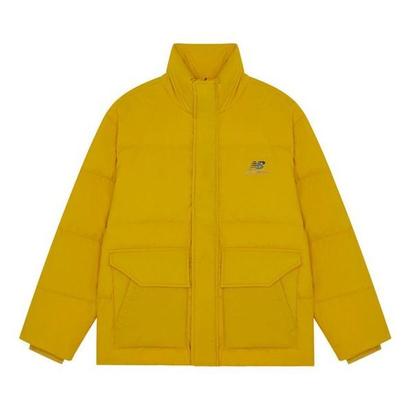 New Balance Logo Print Warm Jacket 'Yellow' AMJ14309-MSU sold by KicksCrew