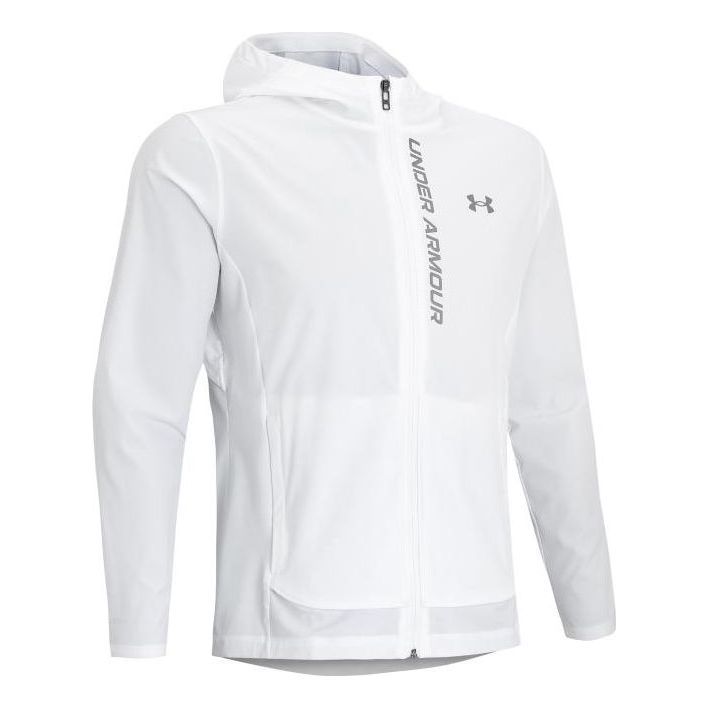 Under Armour Outrun The Storm Hooded Jacket 'White' 1376794-100 sold by KicksCrew