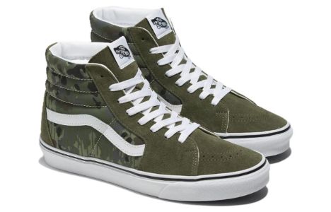 Vans Sk8-Hi 'Rain Camo Green' VN0007NSBGK sold by KicksCrew