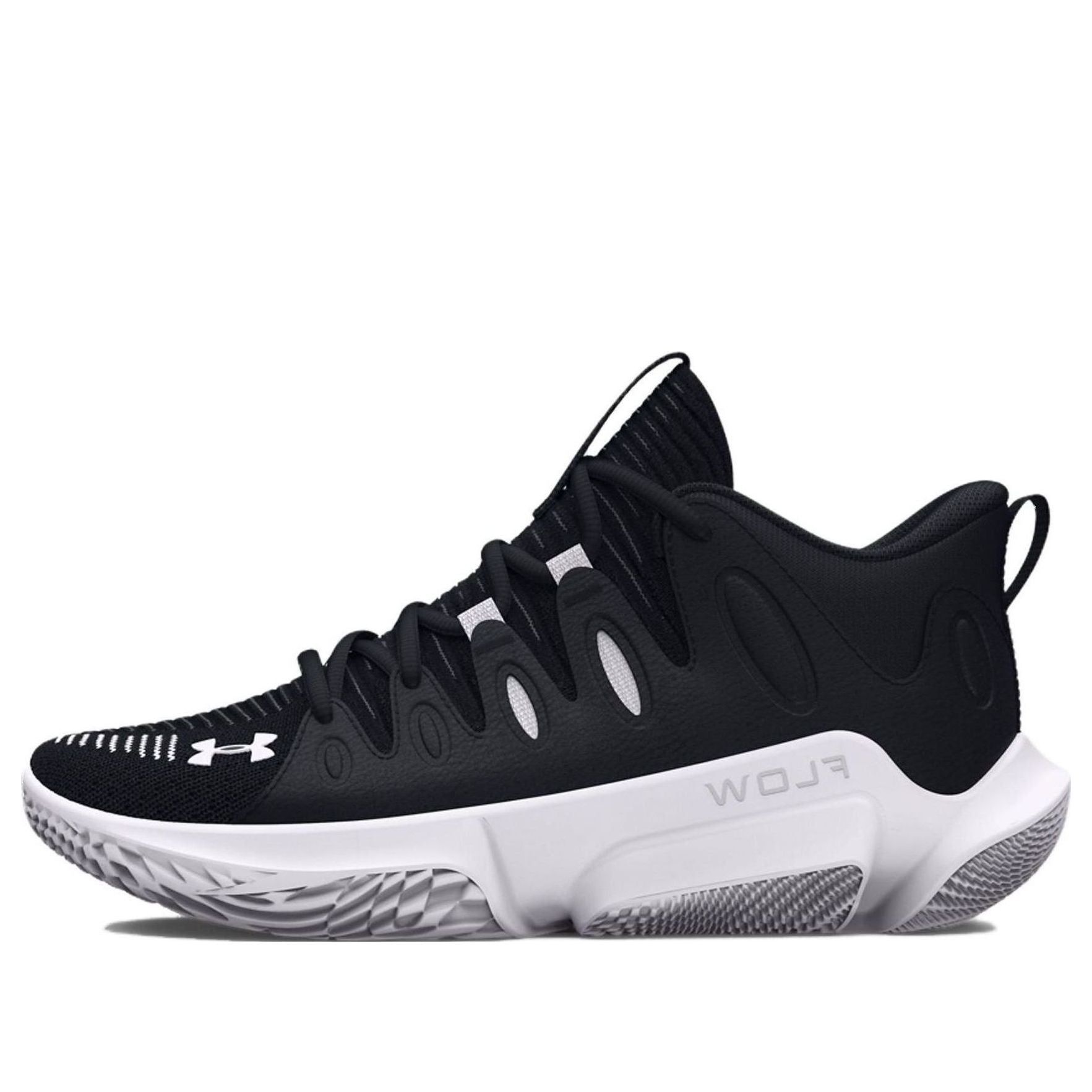(WMNS) Under Armour Flow Breakthru 4 Basketball Shoes 'Black White' 3026641-002 sold by KicksCrew