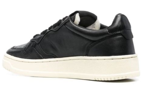 (WMNS) Autry Medalist Low Goat Skin 'Black' AULW-GG05 sold by KicksCrew