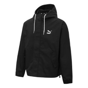Puma Windbreaker Hoodied Jacket 'Black' 537523-01 sold by KicksCrew
