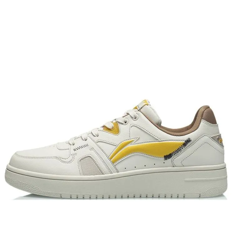 Li-Ning Sports Fashion Skateboarding 'White Yellow' AGCR317-4 sold by KicksCrew