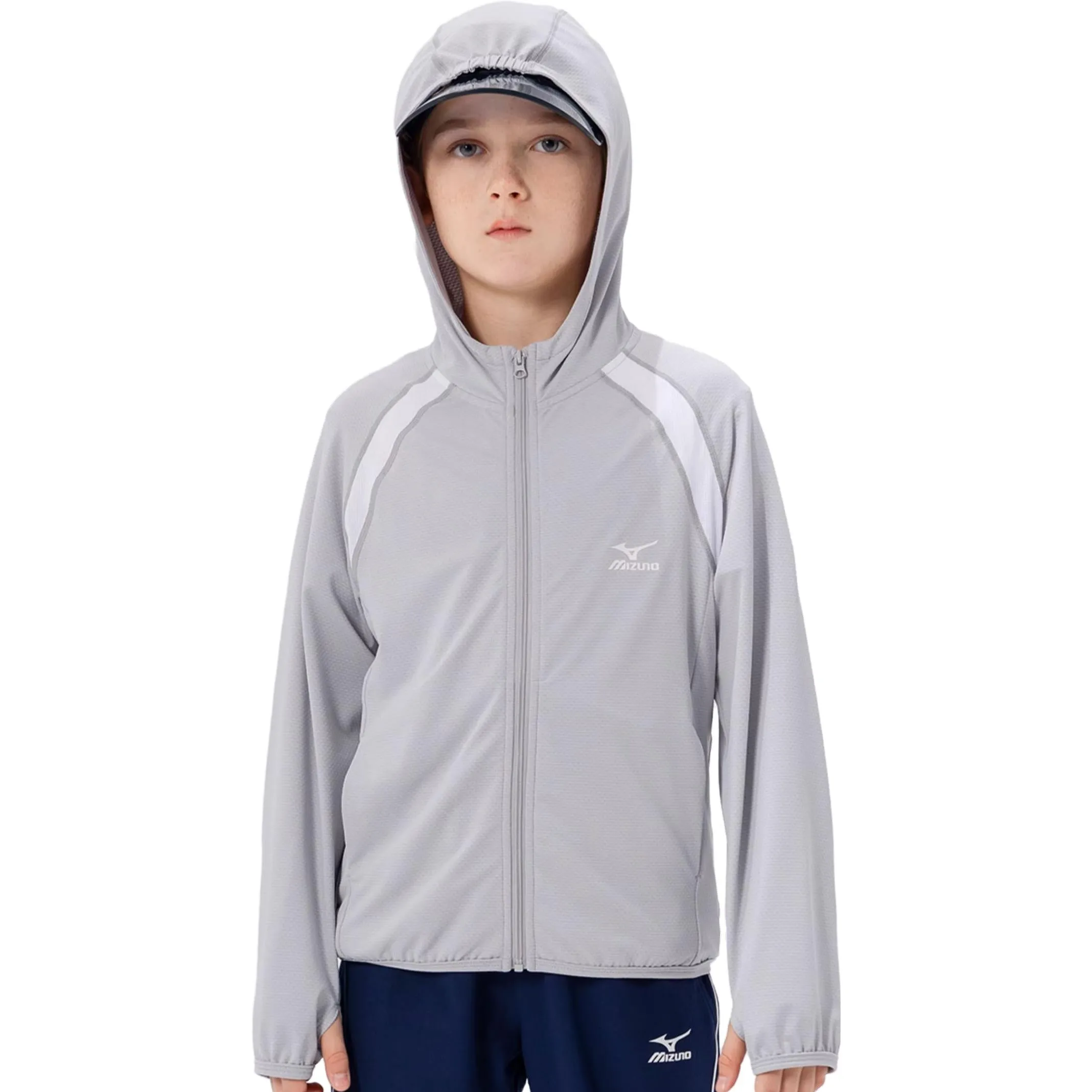 (GS) Mizuno Hoody Jacket 'Grey' FS2233 sold by KicksCrew product image thumbnail 2