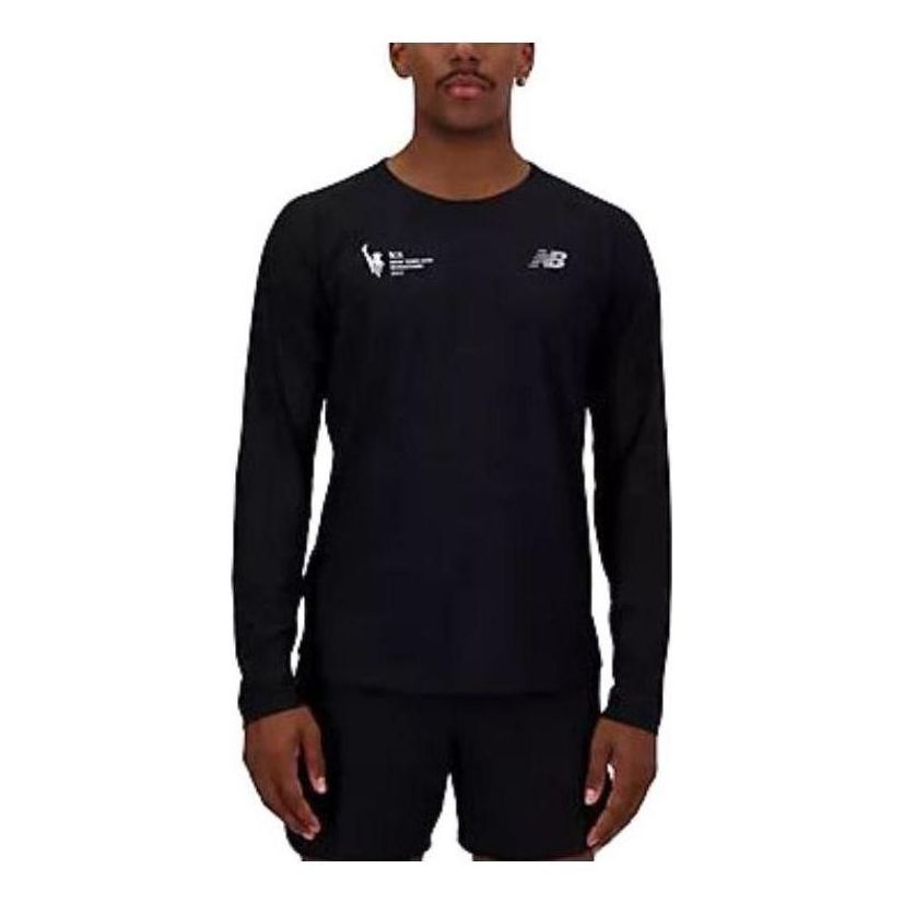 New Balance Q Speed Jacquard Long Sleeve Top 'Black' MT33286M-BK sold by KicksCrew