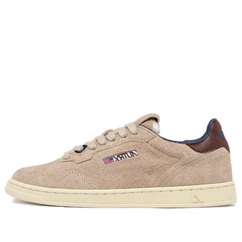 (WMNS) AUTRY New Flat Low Suede 'Ecru and Fudgesickle' FLLW-UL06 sold by KicksCrew