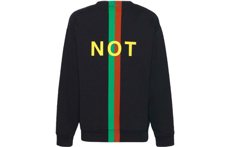 Gucci 'Fake/Not' Print Cotton Jersey Sweatshirt 'Black' 635847-XJCXY-1082 sold by KicksCrew product image thumbnail 2