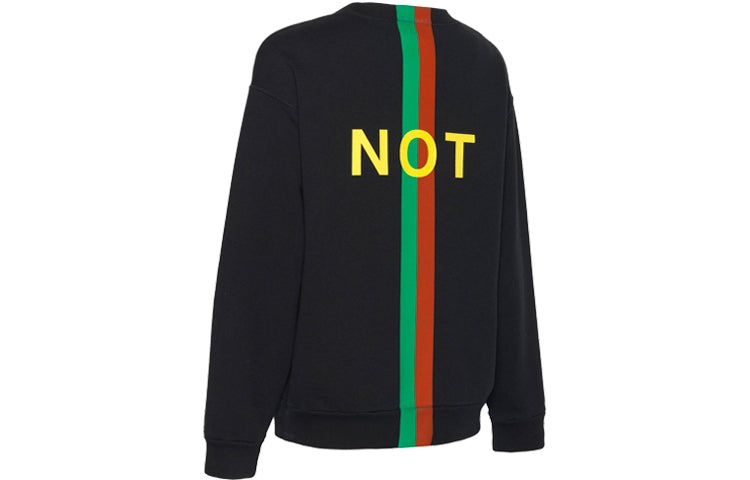 Gucci 'Fake/Not' Print Cotton Jersey Sweatshirt 'Black' 635847-XJCXY-1082 sold by KicksCrew product image thumbnail 3